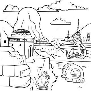 Mesopotamien Alte Zivilisation Ausmalbild | Mesopotamien Ausmalbild