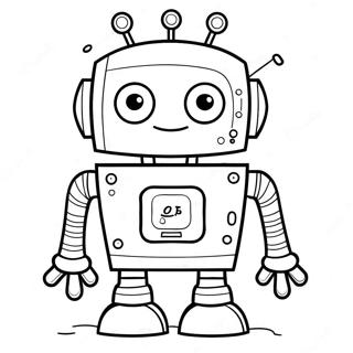 Digit der Zahlenroboter Ausmalbild | Cyberchase Ausmalbild