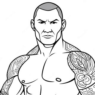 Randy Orton WWE Ausmalbild | Randy Orton Ausmalbild