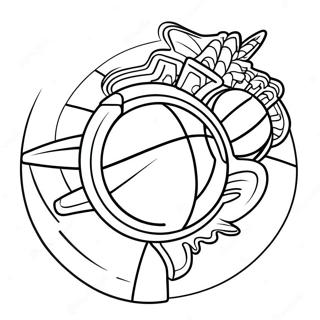 NBA-Logo Ausmalbild | NBA-Logo Ausmalbild