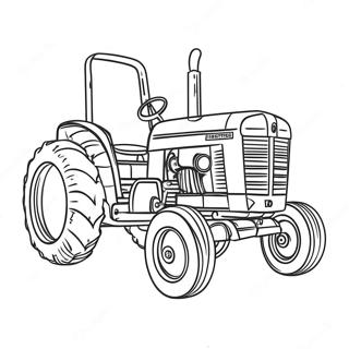 Vintage Zugtraktor Ausmalbild | Zugtraktor Ausmalbild