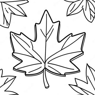 Kanada Ahornblatt Ausmalbild | Kanada Ausmalbild