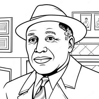 Garrett Morgan Erfinder Ausmalbild | Garrett Morgan Ausmalbild