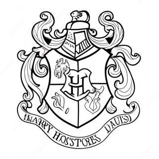 Harry Potter Hauswappen Ausmalbild | Harry Potter Haus Ausmalbild