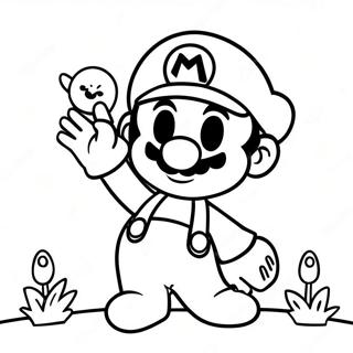 Mario Valentinstag Ausmalbild | Mario Valentinstag Ausmalbild
