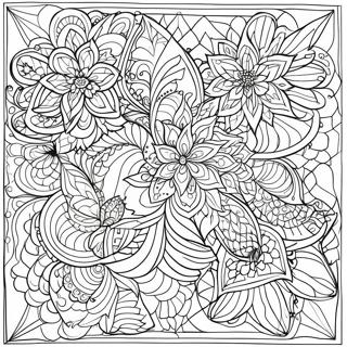 Komplexe heilige Geometrie Muster - Ausmalbild | Heilige Geometrie Ausmalbild