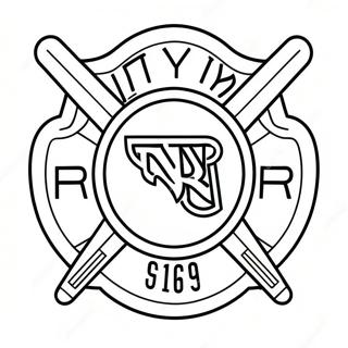 NY Rangers Logo Ausmalbild | NY Rangers Ausmalbild