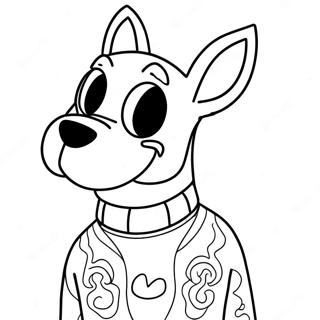 Stoner Scooby Doo Ausmalbild | Stoner Scooby Doo Ausmalbild