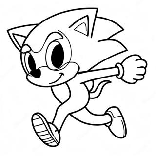 Sonic der Igel, der schnell läuft Ausmalbild | Sonic Boom Ausmalbild