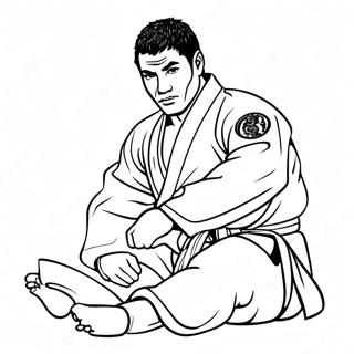 Jiu Jitsu Ausmalbild | Jiu Jitsu Ausmalbild