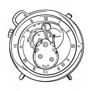 Uhr Ausmalbild | Uhr Ausmalbild