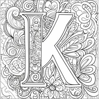Buchstabe K Ausmalbild | Buchstabe K Ausmalbild