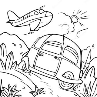 Aufregendes Reiseabenteuer Ausmalbild | Reisen Ausmalbild