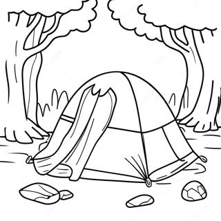 Gruseliges Freitag der 13. Camp Crystal Lake Ausmalbild | Freitag der 13. Ausmalbild