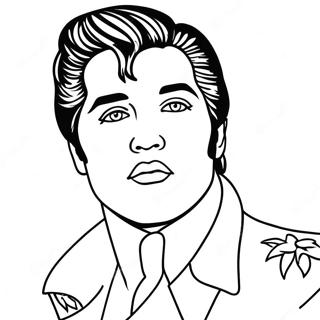 Elvis Presley Ausmalbild | Elvis Ausmalbild