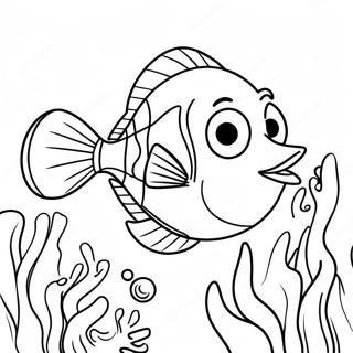 Einfaches Dory Ausmalbild | Einfache Dory Ausmalbild
