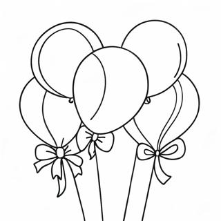Partyballons Ausmalbild | Party Ausmalbild