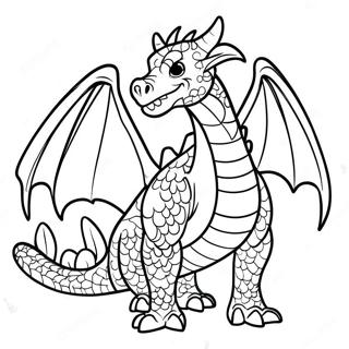 DnD Drache Ausmalbild | DnD Ausmalbild