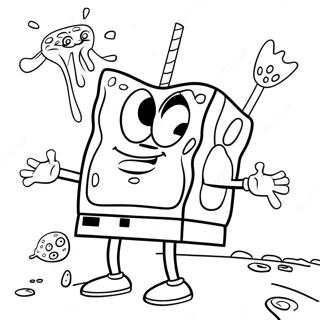 Hoher SpongeBob Ausmalbild | Hoher SpongeBob Ausmalbild