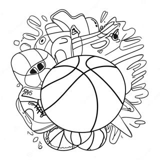Basketball Malvorlagen