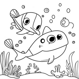 Zig und Sharko Unterwasserabenteuer Ausmalbild | Zig und Sharko Ausmalbild