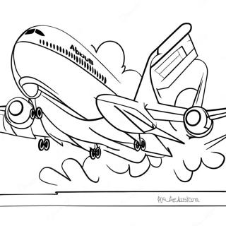 Airbus A380 Ausmalbild | Airbus Ausmalbild