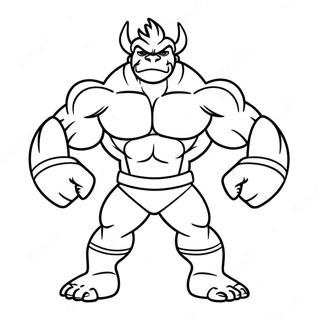 Muscular Machamp Flexen Ausmalbild | Machamp Ausmalbild