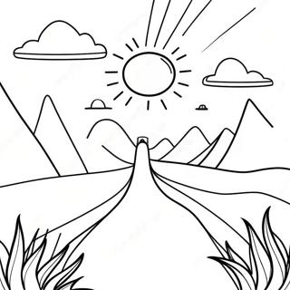 Bunte Reise der Heilung Ausmalbild | Suchttherapie Ausmalbild