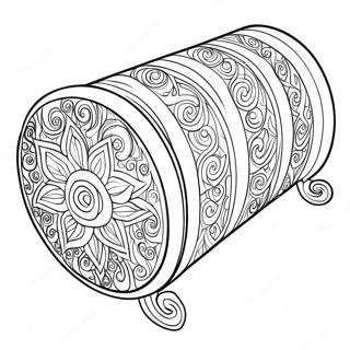 Schöne Torah Rolle Ausmalbild | Tora Ausmalbild