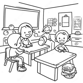 Spaßiges Ausmalbild für die zweite Klasse | Zweite Klasse Ausmalbild