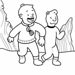 Tim und Struppi Malvorlagen