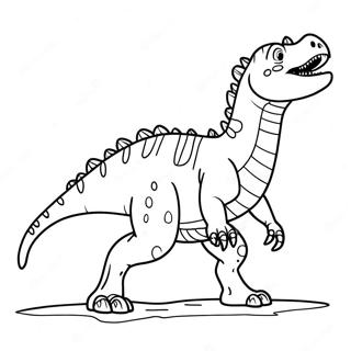 Carnotaurus Brüllend Ausmalbild | Carnotaurus Ausmalbild