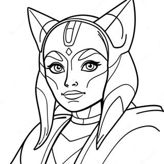 Ahsoka Tano Ausmalbild | Ahsoka Ausmalbild
