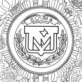 Texas A&M Logo Ausmalbild | Texas A&M Ausmalbild