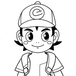 Ash Ketchum Ausmalbild | Ash Ketchum Ausmalbild
