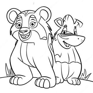 Madagascar 3 Ausmalbild | Madagaskar 3 Ausmalbild