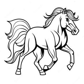 Mustang Pferd Ausmalbild | Mustang Pferd Ausmalbild