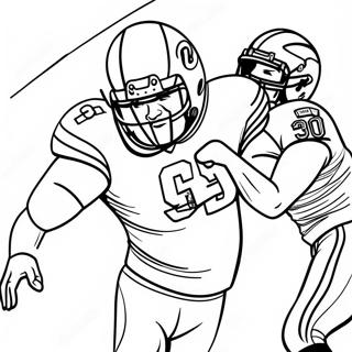 Aaron Donald Quarterback Sack Ausmalbild | Aaron Donald Ausmalbild