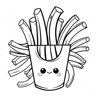 Pommes Frites Ausmalbild | Pommes Frites Ausmalbild