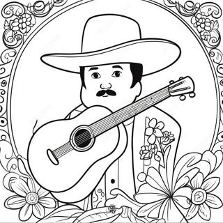 Mariachi Ausmalbild | Mariachi Ausmalbild