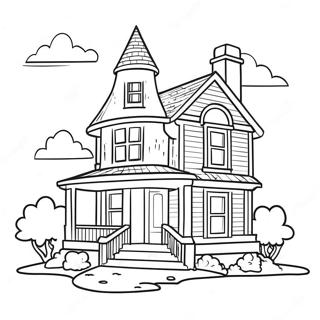 Traumhaus Ausmalbild | Traumhaus Ausmalbild