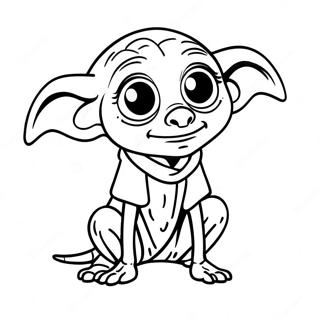 Dobby der Hauself Ausmalbild | Dobby Ausmalbild