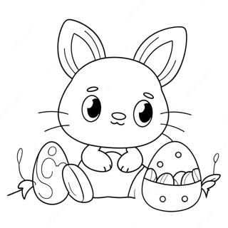 Hallo Kitty Ostern Malvorlagen