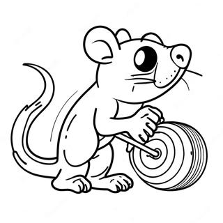 Rat Fink Malvorlage | Rattenfink Ausmalbild