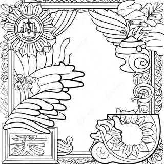 Flagge von Portugal Ausmalbild | Portugal Ausmalbild