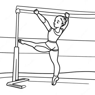 Turnen Ausmalbild | Gymnastik Ausmalbild