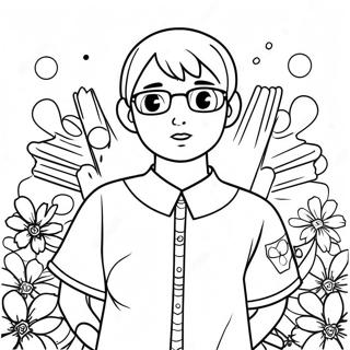 Saiki K Ausmalbild | Saiki K Ausmalbild