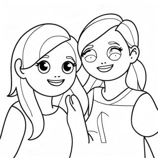 BFF Freundschaft Ausmalbild | Freundschaft BFF Ausmalbild