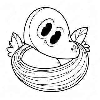 Dinosaurier-Ei-Nest Ausmalbild | Dinosaurier Ei Ausmalbild