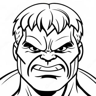 Hulk-Gesicht Ausmalbild | Hulk Gesicht Ausmalbild